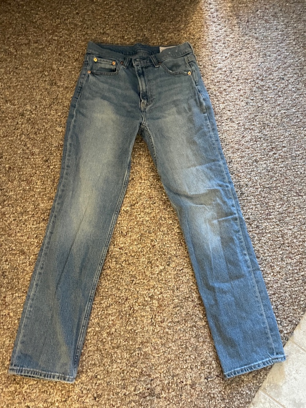Classic Straight-Leg Blue Jeans